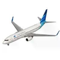 ราคา โมเดลกระดาษเครื่องบิน, Garuda Indonesia โบอิ้ง 737-800, โมเดล DIY, โมเดลเครื่องบินปีกพับ, ของเล่นปริศนา, Scale 1:100 (1732043857134979907)