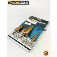 ราคา แบรนด์ work zone แท้! ดอกเจดีย์ ดอกสเต็ป Step Drill Set บรรจุแพ็ค มี 3หัว ชุบไทเทเนียมทุกดอก ดอกเจาะคว้านรู เจาะขยายรู คําแนะนําผลิตภัณฑ์ใหม่ของเดือนนี้ (1731689504728188752)