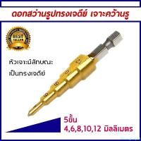 ราคา Memoryshop12 ใช้งานได้ ดอกสว่าน ทรงเจดีย์ เคลือบไททาเนี่ยม เจาะรู ขยายรู Step Drill 4-12มม. / 4-20มม. / 4-32มม. (1731393660951497175)