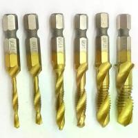 ราคา ชุดดอกสว่านพร้อมต๊าปเกลียว All In One 6 ดอก Drill bit set 6 pcs (1729583386086312841)