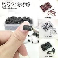 ราคา มาใหม่ ที่ใส่หัวเจียร รีฟิลหัวเจียรกระดาษทราย ความหยาบ 180 หัวเจียรเล็บ 100ชิ้น/กล่อง ตะไบหยาบ Sanding Bands Nail Drill (1729964662375287636)