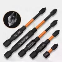 ราคา Ai shang 6Pcs Electric Screwdriver Set 25 50 65 70 90 150mm Impact Strong Magnetic Batch Head Cross High Hardness Hand Drill Bit (1732324614680775011)