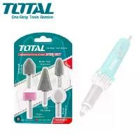 ราคา TOTAL หินเจียร์นัย สีขาว 5 ตัวชุด รุ่น TAKB0501 Accessories for Mini Drill หินเจียรนัย แกน 6 มม. (1729705461451294923)