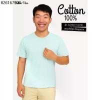 ราคา เสื้อยืด ผ้าคอตตอน comb 32 เกรดพรีเมียม CottonVibe (สีเขียวมิ้น) (1732238556114028484)