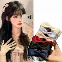 ราคา Bow tie hair, fashionable temperament, versatile clip hair comb, bangs comb, adult straight clip, top clip hair clip, hair accessory, insert comb card (1731237282978957702)