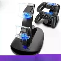 ราคา แท่นชาร์จคอนโทรลเลอร์, แท่นชาร์จ PS4 USB คู่ LED, สำหรับคอนโทรลเลอร์ Sony Playstation 4 PS4 / PS4 Pro / PS4 Slim, ที่ชาร์จ (1731324400974924519)