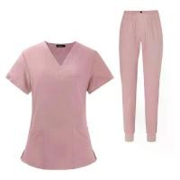 ราคา ชุดทำงานพยาบาล ชุดทำงานผ้าฝ้ายเนื้อนุ่ม มีกระเป๋า ชุดสครับผู้หญิง เหมาะสำหรับร้านสัตว์เลี้ยง SPA กายภาพบำบัด ช่างตัดขนสัตว์เลี้ยง ร้านเสริมสวย (1730112784310766537)