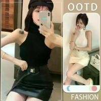 ราคา CHILI.เสื้อกั๊กถักไหมพรม เสื้อครอป เสื้อกล้ามแขนกุดคอเต่าเสื้อครอปย้อนยุค แฟชั่นสไตล์เกาหลี#85046 ผู้หญิง Clothing (1729986805184432312)