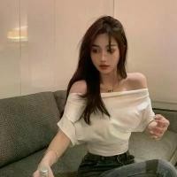 ราคา CHILI#เสื้อยืดเปิดไหล่แขนค้างคาวแขนสั้นผู้หญิง เสื้อครอปเอวสูงแฟชั่นสไตล์เกาหลีเซ็กซี่#2685 Tshirt (1731851644816820408)