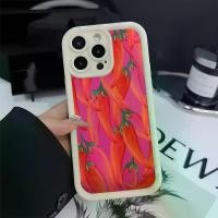 ราคา Kasus Telepon IMD Red Chili Peppers Pattern 15 Pro Max 15 14 Plus 11 12 13 IPhoneXr Xs Max XS 11Pro 11Pro Max 7P 8P (1732214724480631811)