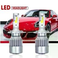 ราคา พร้อมส่ง. หลอดไฟหน้ารถ LED C6 ขั้ว H4 H7 H11 ความสว่าง 6000K ระบบ Lighting Focus ( 1 คู่ ) (1731560091672086405)