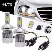 ราคา หลอดไฟหน้ารถ LED C6 ขั้ว H4 H11 ความสว่าง 6000K ระบบ Lighting Focus ( คู่ ) (1732082040210425704)
