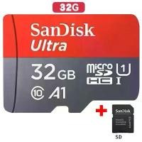 ราคา 【ผู้ขายไทย】 SanDisk Ultra microSDHC,32GB 64GB 128GB 256GB 512GB 1TB SQUA4 C10 A1,Speed 120MB - (SDSQUA4-032G-GN6MN) ssd tb คาราโอเกะ แฟลชไดร์ฟ ไอโฟน lighting (1732151980903793861)