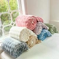 ราคา ผ้าห่มขนกระต่าย ผ้าห่มขนาด 5/7 ฟุต Blanket สีล้วน ขนนุ่มฟู (1732273023084431068)