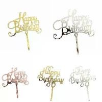 ราคา ที่ปักเค้ก,ป้ายปักเค้ก,ป้ายเค้ก happy birthday cake topper Banner CF (CF) (1730556861351627217)