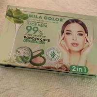 ราคา MC5091 MILA COLOR POWDER CAKE ALOE VERAแป้งพัฟ2 ชั้น เนื้อละเอียดเกลี่ยง่าย (1732092809882404364)