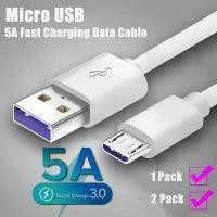 ราคา สายชาร์จเร็ว USB-A to Micro USB, 2-Pack/1-Pack, ความเร็วสูง 5A, สายชาร์จ Android, เหมาะสำหรับ Galaxy S7 Edge, S6, S5, Kindle TV, PS4, Power Bank, ไดรฟ์, เครื่องบันทึก, โปรเจ็กเตอ (1732093752549672170)