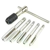 ราคา [พร้อมส่ง] ชุดต๊าบเกลียว ชุดทำเกลียวใน 6 ชิ้น TAP WRENCH SET M6x1.0,M7x1.0,M8x1.25,M10x1.5,M12x1.75 (1731659698401609255)