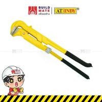 ราคา ประแจ ประแจจับแป๊ป จับแป๊ปขาคู่ ประแจจับท่อ 2 ขา Pipe wrench AT INDY มี 4 ขนาด ( 1 , 1.5 , 2 , 3 นิ้ว ) ด้ามจับหุุ้มยาง (1729571428498377241)