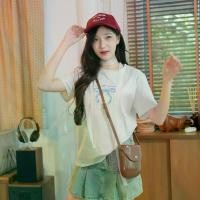 ราคา Frozen tee เสื้อยืดคอกลมสีเทาปักโบว์ลายสก้อตสีฟ้าน่ารักมากกก (1730989730992064849)