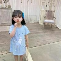 ราคา ชุดเด็กผู้หญิง, ชุดฤดูร้อน, สไตล์ตะวันตก, กระโปรงเสื้อยืด Elsa, สำหรับเด็กผู้หญิง, แขนสั้น Frozen, กระโปรง Elsa, ธีมเจ้าหญิงเอลซ่า (1730275258755418847)