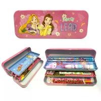 ราคา COD พร้อมส่ง!!กล่องดินสอเหล็กยก 3 ชั้น ลายการ์ตูนลายลิขสิทธิ์ Spiderman/Avenger/ Frozen/ Princess Pencil box (Licensed Cartoon) (1732250984075855513)