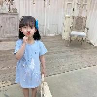 ราคา ชุดเด็กผู้หญิง, ชุดฤดูร้อน, สไตล์ตะวันตก, กระโปรงเสื้อยืด Elsa, สำหรับเด็กผู้หญิง, แขนสั้น Frozen, กระโปรง Elsa, ธีมเจ้าหญิงเอลซ่า (1731532885059536344)