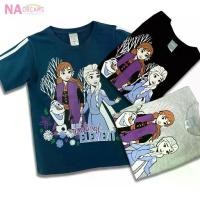 ราคา Disney เสื้อยืดคอกลม เด็กเล็ก Frozen โฟเซ่น ผ้า Cotton ผสม Spandex เสื้อยืด คอกลม เสื้อคอกลม NADreams (1730198855533824830)