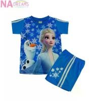 ราคา Disney ชุดเซตเด็ก ชุดเสื้อกางเกงกีฬา ลายการ์ตูน Frozen โฟรสเซ่น จาก NADreams สีฟ้า (1730198769598434110)