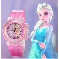 ราคา นาฬิกาข้อมือสำหรับเด็กผู้หญิง ดีไซน์การ์ตูน Elsa Frozen มีไฟเปลี่ยนสีได้ สไตล์น่ารัก ทันสมัย W087 (1731313066918708836)