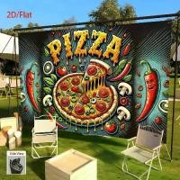 ราคา ฉากหลังปาร์ตี้พิซซ่า, 1 ชิ้น, ข้อความ "PIZZA" พร้อมพริกหยวก, เห็ด, และซอสสีแดง, ตกแต่งสีแดง, สีเขียว, สีเหลือง, และสีดำ, ไม่จำเป็นต้องใช้ไฟฟ้า, โพลีเอสเตอร์น้ำหนักเบา, เหมาะสำหรั (1732166343256016447)
