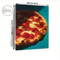 ราคา ตกแต่งผนังห้องครัวชิ้น Pizza Pepperoni ขนาดใหญ่, โปสเตอร์ศิลปะอาหารอิตาลีที่เหมือนจริง, ภาพวาดพิซซ่ามินิมอล, เหมาะสำหรับห้องรับประทานอาหาร, ร้านพิซซ่า, และที่บ้าน, แขวนง่ายด้วยตะ (1732297874591614357)