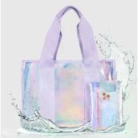 ราคา กระเป๋าถือผู้หญิง PVC สีรุ้ง, กระเป๋าชายหาดเลเซอร์, วามจุมาก, กระเป๋าสะพายข้าง, กระเป๋ากันน้ำ, ขายร้อนข้ามพรมแดน grape bag kelly bag open mcm bag crochet bag กระเป๋า อลูมิเ (1732253997458819532)