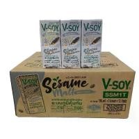 ราคา V-soy วีซอย นมถั่วเหลือง สูตรงา มอลต์ ยกลัง180มล.×36กล่อง (1731662097129506277)