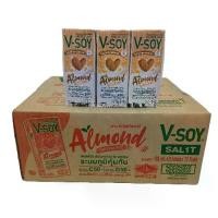 ราคา V-soy วีซอย นมถั่วเหลือง สูตรอัลมอนด์ ปริมาณ ยกลัง180มล.×36กล่อง (1731662111820514789)