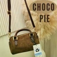 ราคา ขายดีประจำเดือนนี้ [ลดเพิ่ม15% ใส่โค้ด MENAW3 เฉพาะ13-15มี.ค.66] พร้อมส่ง Choco Pie bag กระเป๋าสะพายสีน้ำตาล (1731608378817676456)
