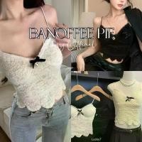 ราคา Banoffee Pie เสื้อสายเดี่ยวลูกไม้ เสริมฟองน้ำ มีซับใน ผู้หญิง Clothing (1729784929212401995)