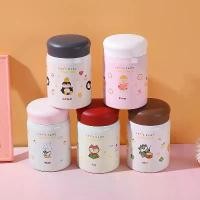 ราคา แก้วน้ำลายการตูนน่ารัก แก้วก็บอุณหภูมินิ สแตนเลส 304 อย่างดี สามารภใส่กาแฟร้อนหรืออาหาร ซุป อื่นๆได้ พกพาไปได้ทุกที่ ไล่โทนสีชมพูขาว - คิตตี้ 13-24 ชั่วโมง ขวดสุญญากาศ น้ำหนักเบา plain (17320530394686