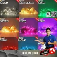 ราคา ไฟกระพริบ และ ไฟแช่(ไฟไม่กระพริบ) ไฟตกแต่งตามเทศกาล หลอดLED 100 ดวง ยาว 8เมตร plain light (1729594263283140918)