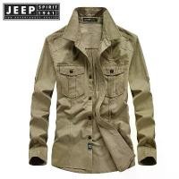 ราคา เสื้อเชิ้ตลำลองผู้ชาย JEEP SPIRIT แขนยาว คอเหลี่ยม มีกระเป๋า เทรนด์ใหม่ (1729663136357321311)