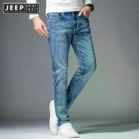 ราคา กางเกงยีนส์ลำลอง Jeep Spirit ทรงหลวม ทำจากผ้าฝ้าย กางเกงยีนส์ขาตรง (1731595603950668383)