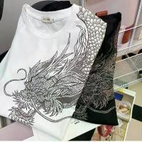 ราคา เสื้อยืดผู้ชาย, สต็อกพร้อม, Spirit Guy, ปิดทองเหนือไหล่, การออกแบบมังกร, เสื้อยืดแขนสั้น, ครึ่งแขน, ฤดูร้อนใหม่, แบรนด์แฟชั่น, แขนสั้น, สำหรับผู้ชาย (1730225517429557382)