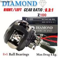 ราคา แนะนำ รอกหยดน้ำ DIAMOND Z100 FISHING LIFE SPIRIT (มีทั้งหมุนซ้ายและหมุนขวา) (1731550821630313758)