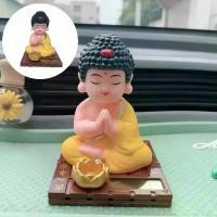 ราคา พระแต่งรถ พลังงานแสงอาทิตย์ รูปปั้นตั้งโต๊ะ ตุ๊กตาหน้ารถ เณรน้อย ตบไม้กฎัก พยักหน้าอัตโนมัติ ของตกแต่งบ้าน ของตกแต่งรถยนต์ ของขวัญครอบครัว Solar Powered Statue Desktop Ornament H (1732467034015171735)