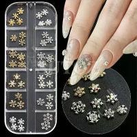 ราคา อะไหล่ติดเล็บ พร้อมส่งทุกวัน เพชรตกแต่งเล็บ Snowflake Nail Decoration X'mas เพชรเกล็ดน้ำแข็ง ธีมคริสต์มาสติดเล็บ (1729866804083133127)