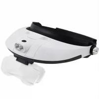 ราคา หมวกแว่นขยายสวมหัว พร้อมไฟ 2 LED HEADBAND ILLUMINATING MAGNIFIER (1729767421465758524)
