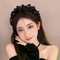 ราคา ที่คาดผมคุณภาพสูง, วัสดุผ้าซาติน, ดีไซน์จีบ, ปีกกว้าง, ท็อปของหัว, ทำให้ใบหน้าดูเล็กลง, ที่คาดผมแหวนสกินนี่, เครื่องประดับผม, ใหม่สำหรับปี 2025 ที่ คาด ผม เพชร อัน ใหญ่ goddess headband (1732056177675