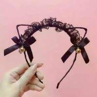ราคา ที่คาดผมหูแมว เซ็กซี่cat ears headband ลูกไม้สีดำ แมวเหมียวน่ารัก คาดผมผ้าลูกไม้ ที่คาดผมแฟนซี ที่คาดผมเกาหลี แฟชั่น สาวเซ็กซี่ (1731470680803412535)