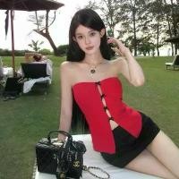 ราคา diary(183)เสื้อเกาะอก แหวกอก สุดแซ่บ ติดโบว์ มินิ น่ารัก สวยเซ็กซี่ (1732484760706254483)
