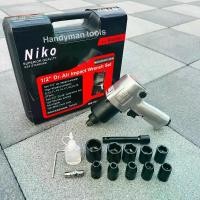 ราคา NIKO บล็อกลม ชุดบล็อกลม รุ่น NIKO-101 ขนาด 4 หุน(1/2นิ้ว) TWIN HAMMER คุณภาพสูง ใช้ขันงานหนักได้ ใช้กับปั๊มลม 30 ลิตรได้ (1729757352650771421)